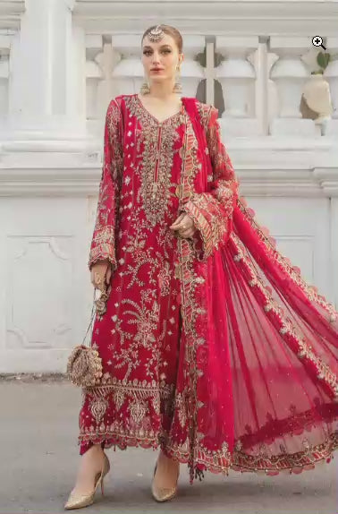 Pre Order Only , Unstitched / readymade Embroidered Chiffon Suit | MPC-24-107