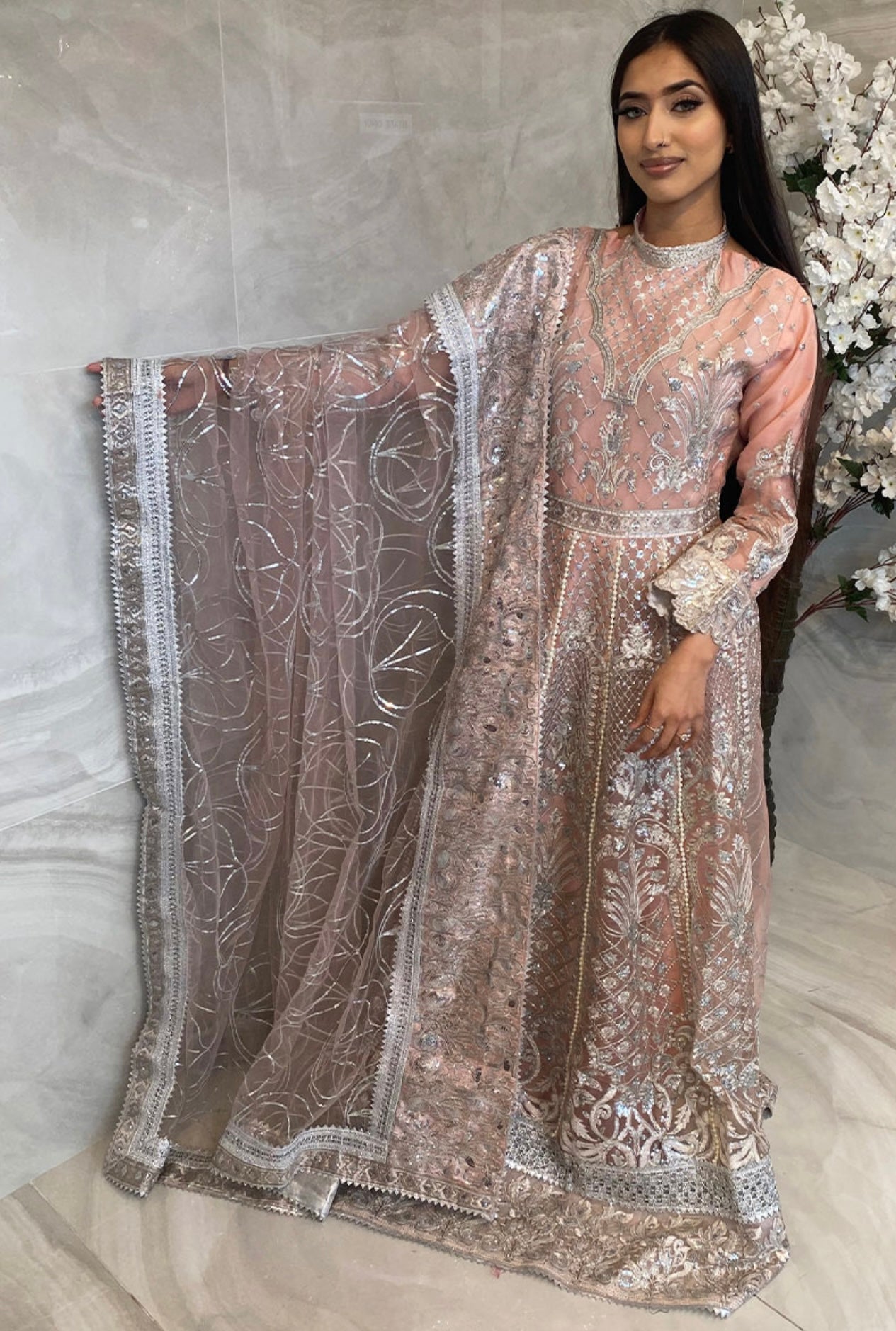 SIMRANS IVANA 3 PC LUXURY CHIFFON COLLECTION -302