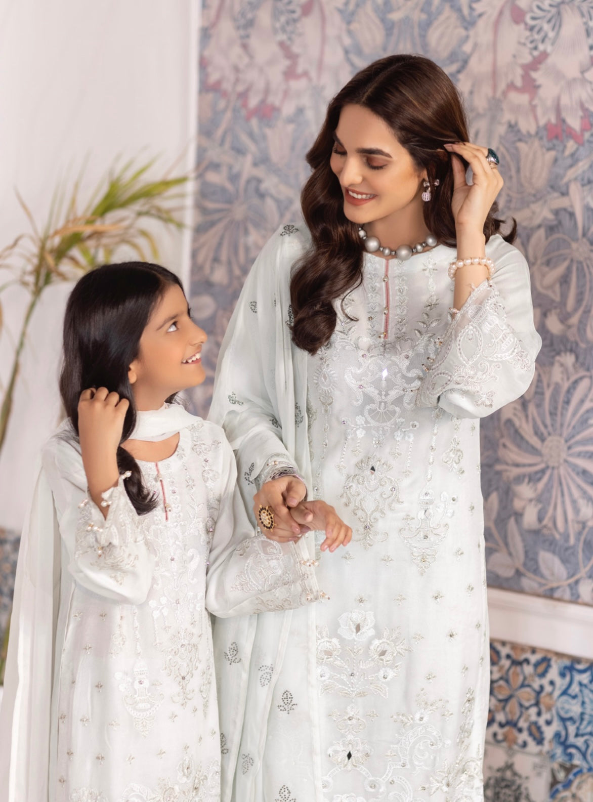 SIMRANS EXCLUSIVE | LUXURY CHIFFON MOTHER DAUGHTER/Kids READY TO WEAR | 021