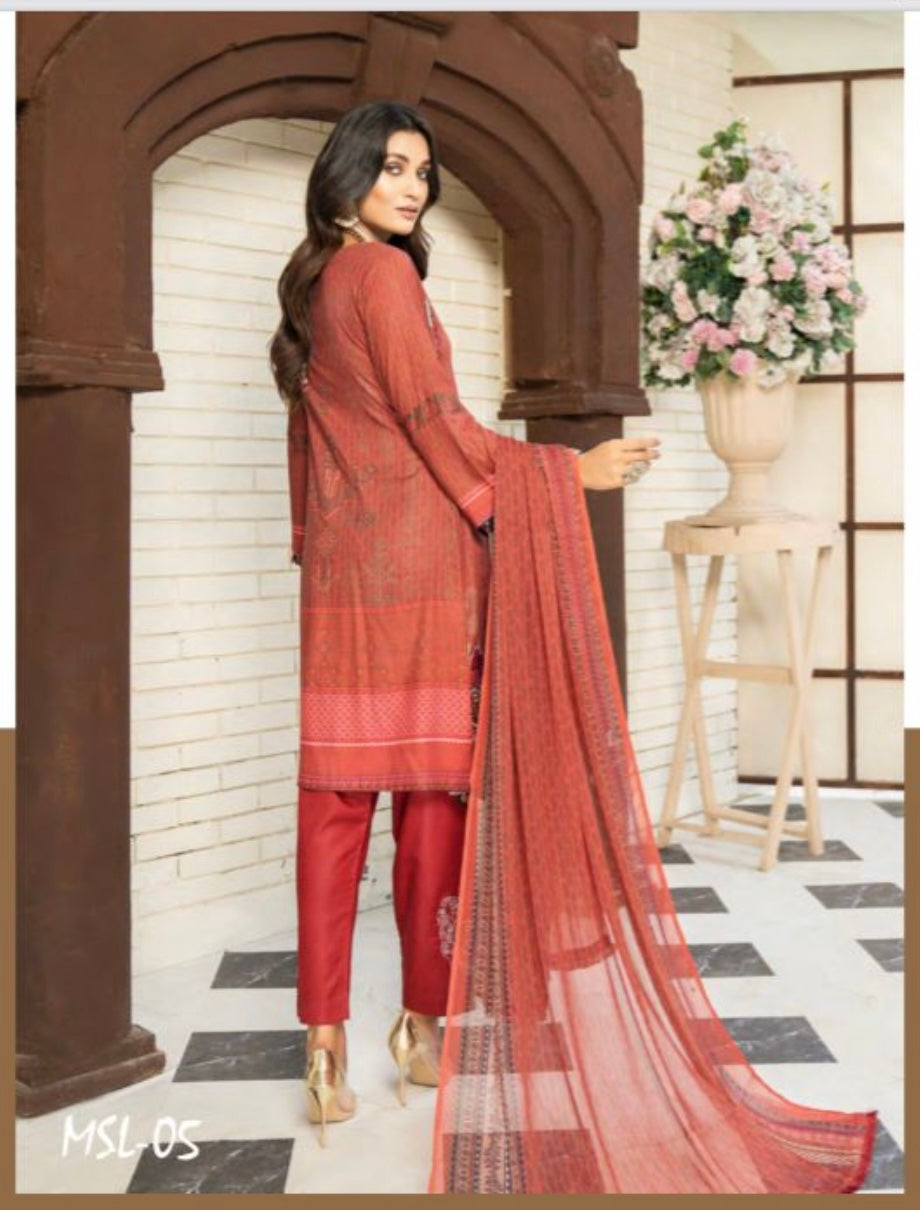 MUNIRA | EMBROIDERED LINEN READY TO WEAR | MFL04