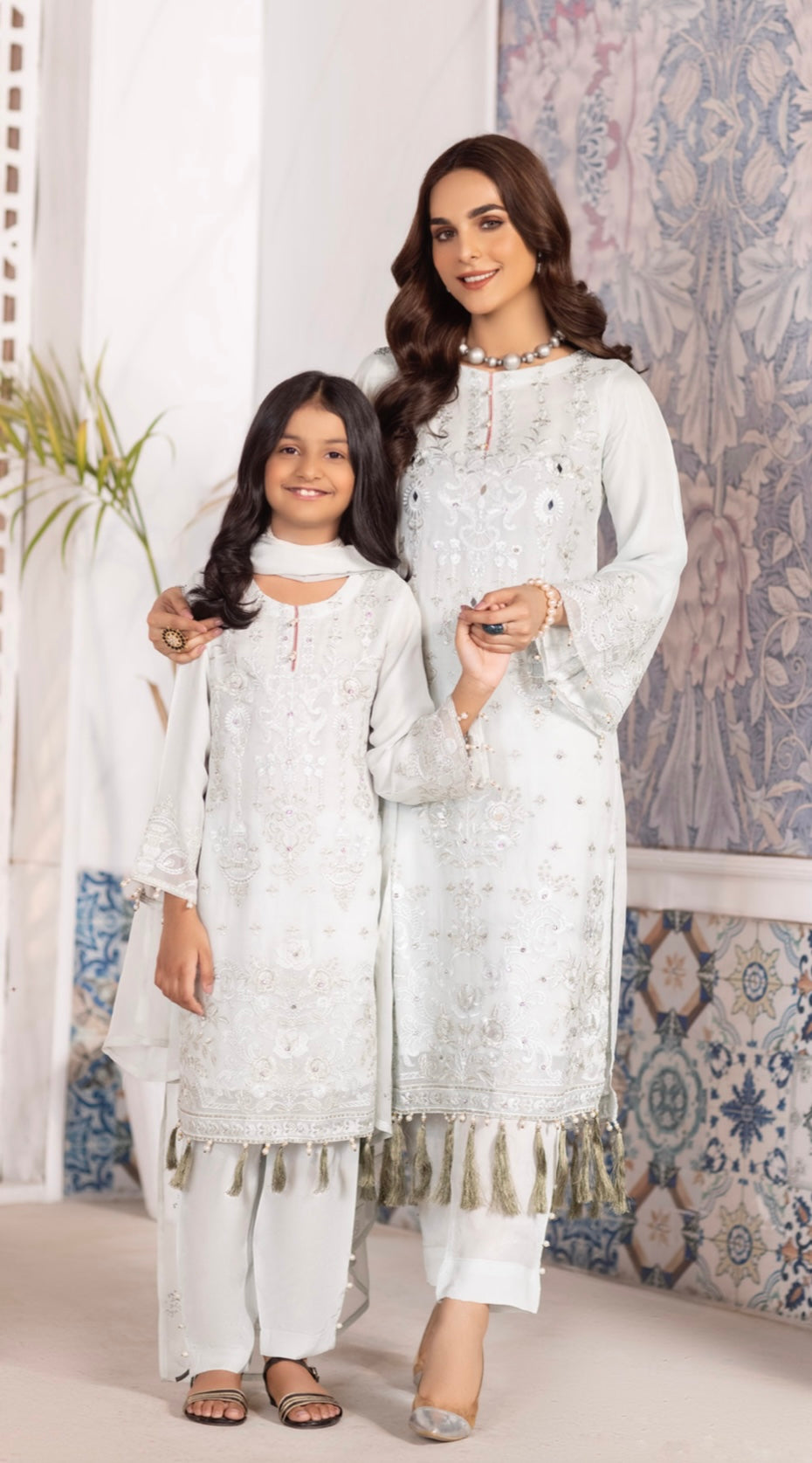 SIMRANS EXCLUSIVE | LUXURY CHIFFON MOTHER DAUGHTER/Kids READY TO WEAR | 021