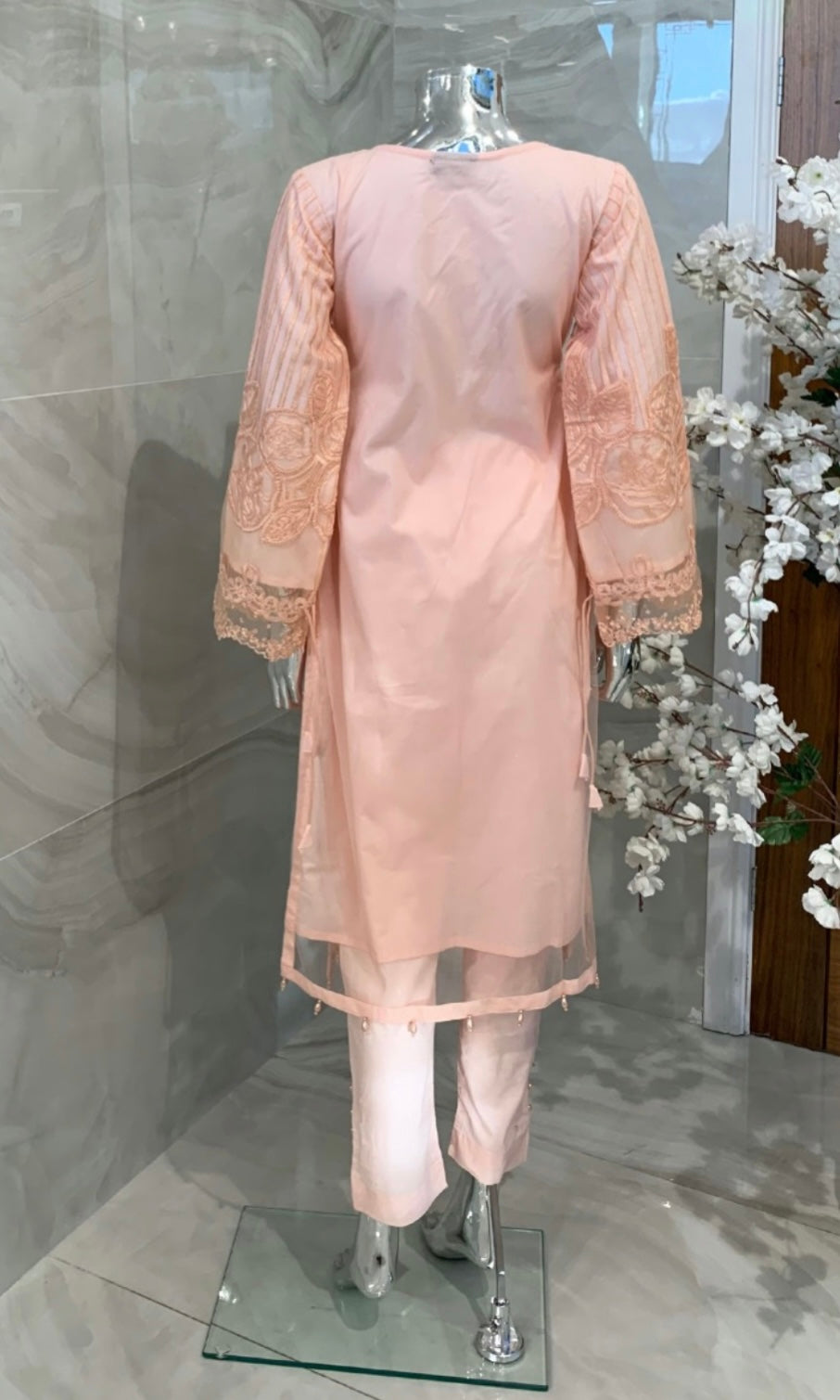 SIMRANS Maria B Tailor made 3 piece dress MBL81 PINK MIRHA SPECIAL